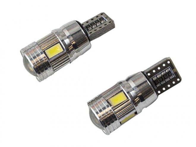 LAMPARA LED T10 (C-IMPRESO CANBUS) 6 LED