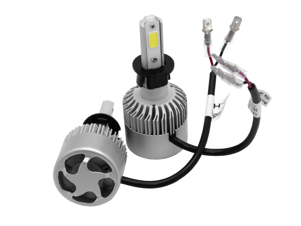 Kit lámparas H3 LED ventiladas para Automóvil y Moto - Tecnología «todo en  uno»